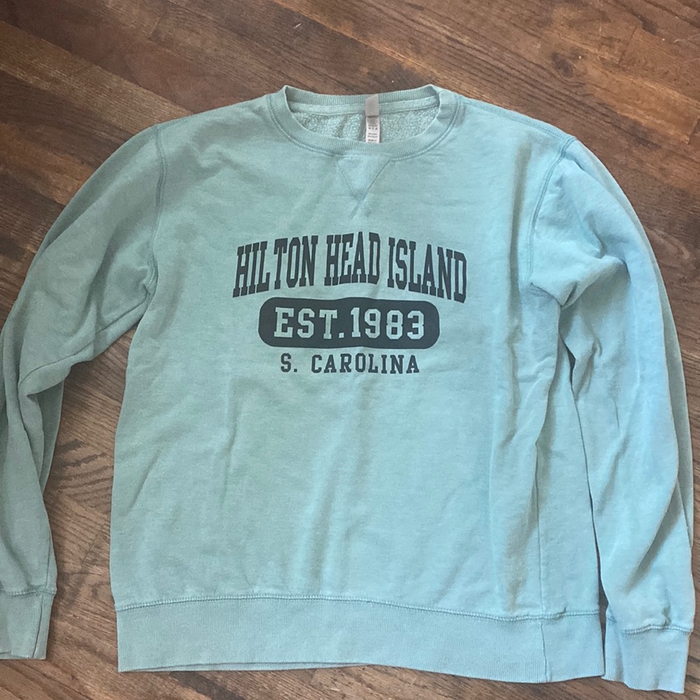 Hilton Head Island Green Crewneck Large